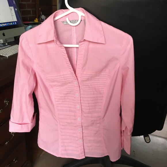 Larry Levine Button Down Blouse/Shirt M - Picture 1 of 3
